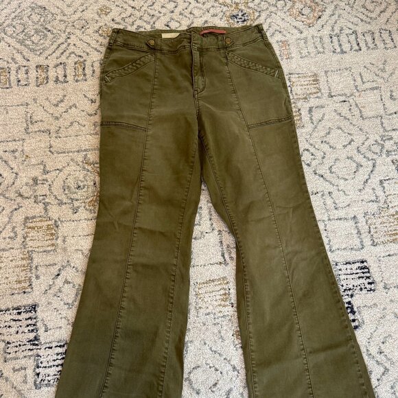 Pilcro Pants - pilcro by anthropologie | olive green utility pants | size 29